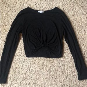 Twisted front crop top